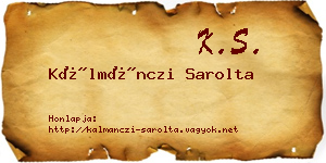 Kálmánczi Sarolta névjegykártya